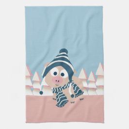 Schweinefleisch im Winter Handtuch