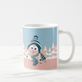 Schweinefleisch im Winter Kaffeetasse