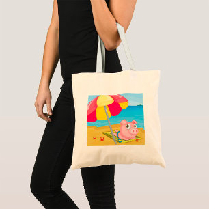 Schweinefleisch in der Strandtasche Tragetasche