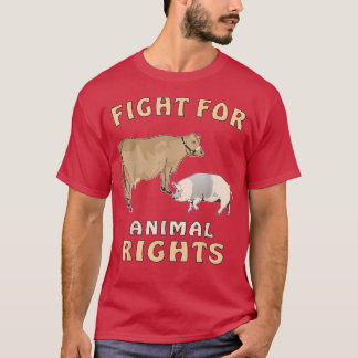 Schweinefleisch-Kampf für Tiere Tierschutz T-Shirt
