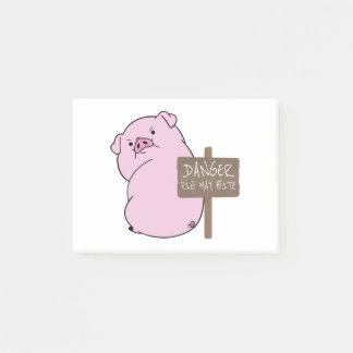 Schweinefleisch kann Post-it-Hinweise beißen Post-it Klebezettel