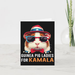 Schweinefleisch Ladys for Kamala Funny Cat 2024 Pr Karte