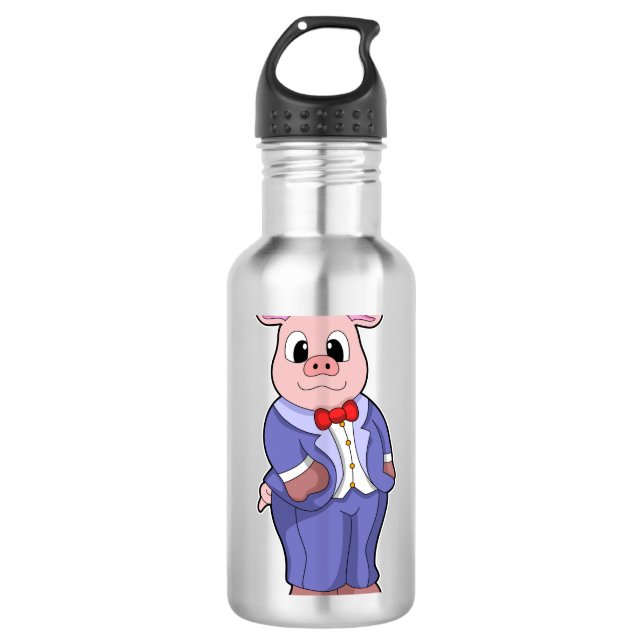 Schweinefleisch mit Anzug Edelstahlflasche (Vorderseite)