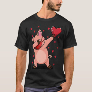 Schweinefleisch mit Gesichtsmaske - Herzgeschenke  T-Shirt