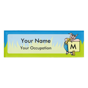 Schweinefleisch mit Schild