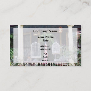 Schweinefleisch mit Vogelkäfigen Visitenkarte