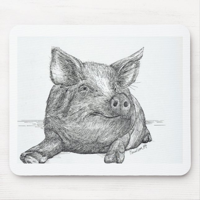 Schweinefleisch Mousepad (Vorne)