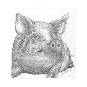 Schweinefleisch Notizblock