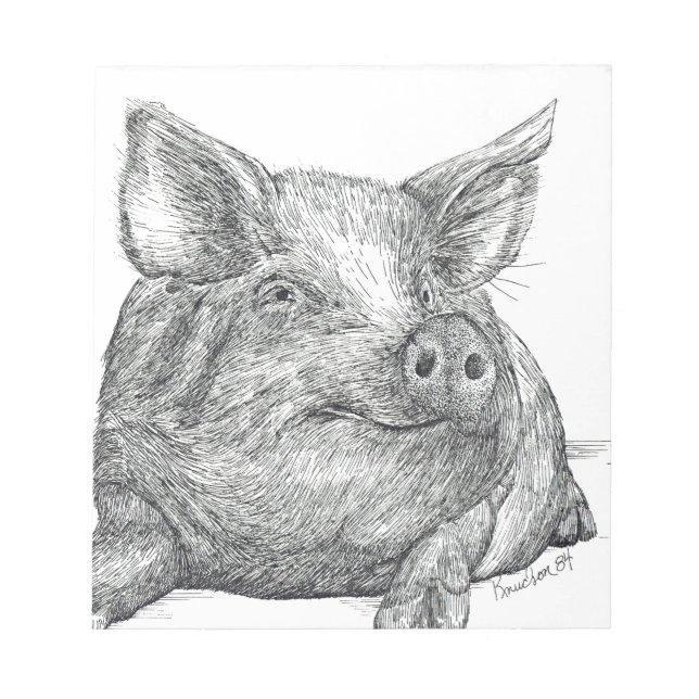 Schweinefleisch Notizblock (Vorderseite)