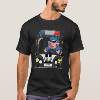 Schweinefleisch Polizist Schweinezüchter T-Shirt