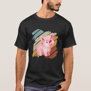 Schweinefleisch Rosa Männer Schwein Schwein Schwei T-Shirt