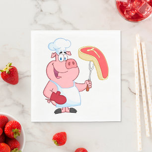 Schweinefleisch Serviette