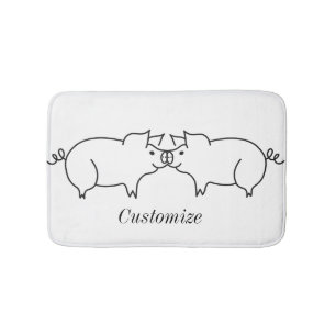 Schweinefleisch Thunder_Cove Badematte