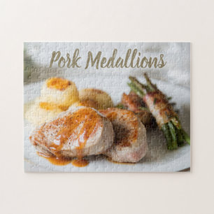 Schweinefleischmedaillons tenderloin mit Kartoffel