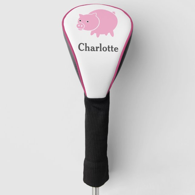 Schweinefleischzucht Cartoon Golf Headcover (Vorderseite)