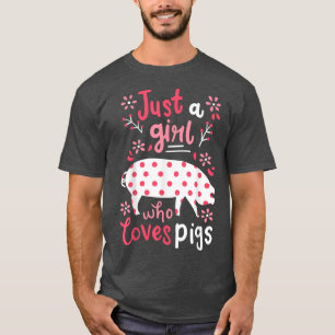 Schweinegengeschenk für Mädchen T-Shirt