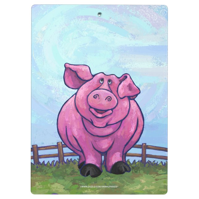 Schweinegengeschenke und -zubehör klemmbrett (Rückseite)