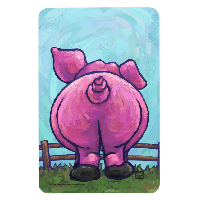Schweinegengeschenke und -zubehör magnet (Vertikal)