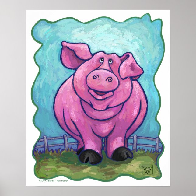 Schweinegengeschenke und -zubehör poster (Vorne)
