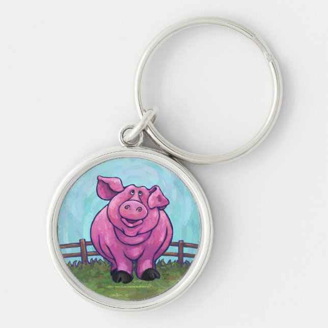 Schweinegengeschenke und -zubehör schlüsselanhänger (Vorne)