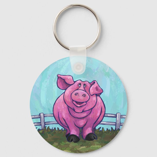 Schweinegengeschenke und -zubehör schlüsselanhänger (Vorderseite)