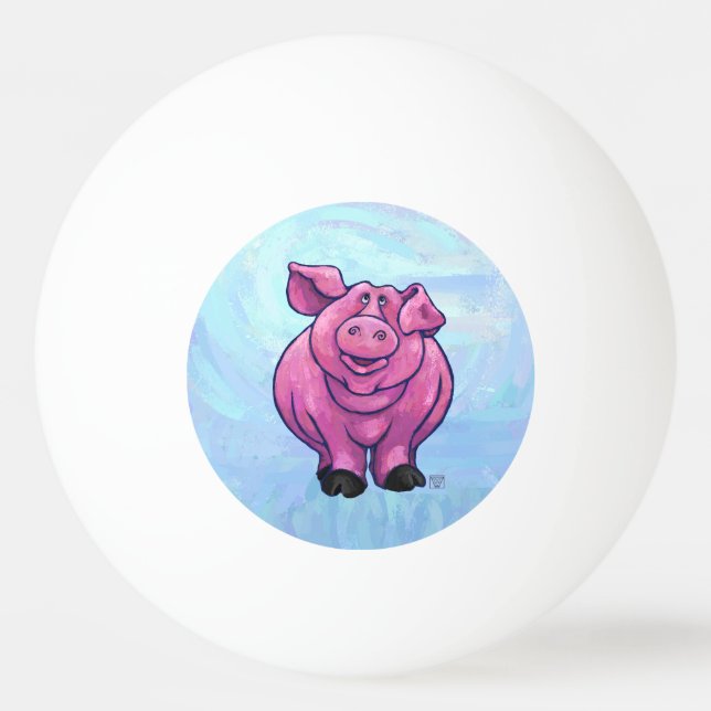 Schweinegengeschenke und -zubehör tischtennisball (Rückseite)