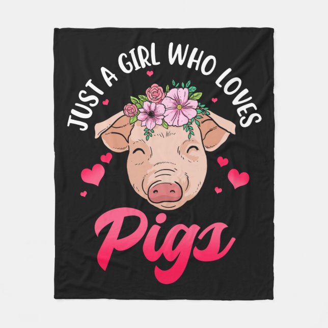 Schweinegeschenke für Schweineliebhaber Frauen Sch Fleecedecke (Vorderseite)