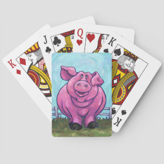 Schweinegeschenke und -zubehör spielkarten