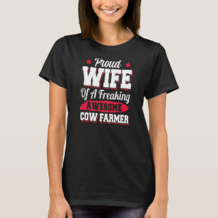 Schweinehaltung Landwirtschaft Kuh Landwirt Ehefra T-Shirt