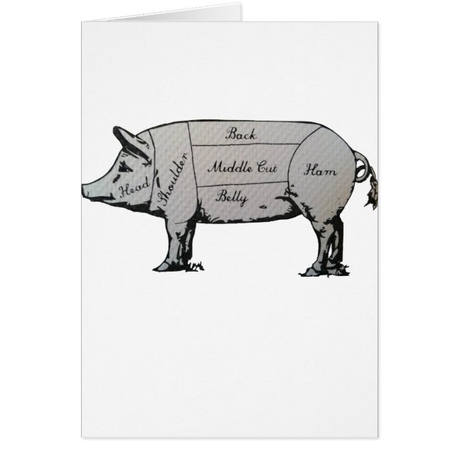 Schweinekarte (Vorne)