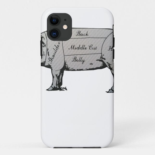 Schweinekarte Case-Mate iPhone Hülle (Rückseite)