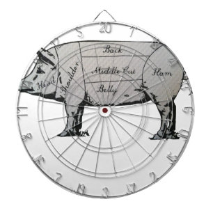 Schweinekarte Dartscheibe