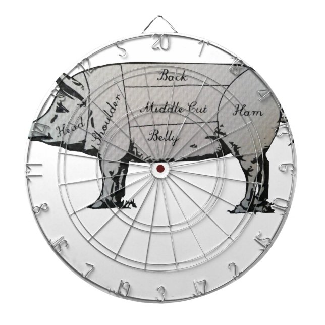 Schweinekarte Dartscheibe (vorne)