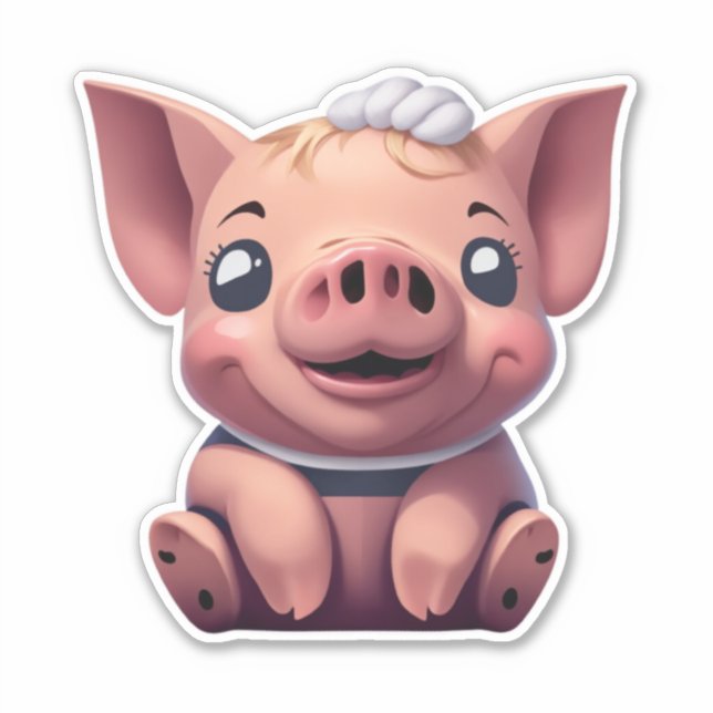 Schweinekleber, wo Kunst Aufkleber trifft (Vorderseite)