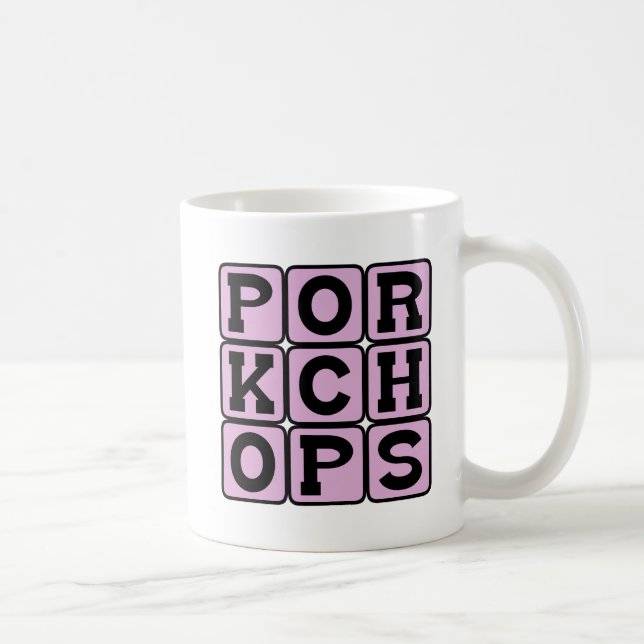 Schweinekochen, Schweinefleisch Kaffeetasse (Rechts)