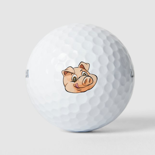 Schweinekopf Golfball (Vorderseite)
