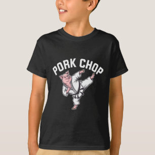 Schweinekotelett - Lustiger Schwein Karate Wortwit T-Shirt