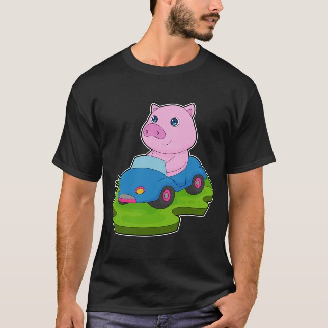 Schweinekraftwagen T-Shirt (Vorderseite)
