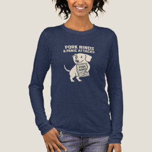 Schweinekrusten & Panikattacken Ängstlicher Dach Tri-Blend Shirt