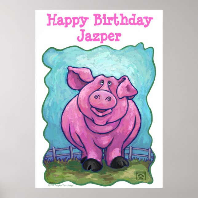 Schweineparty-Center Poster (Vorne)