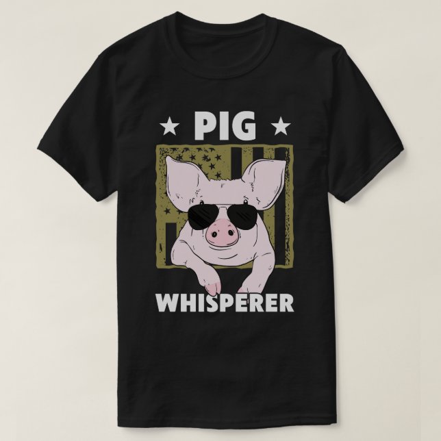 Schweinepferd-Design für Men Hog-Bauer T-Shirt (Design vorne)