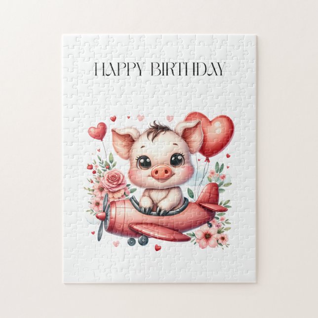 Schweinepilot Geburtstag (Vertikal)