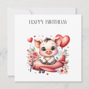 Schweinepilot Geburtstag Einladung