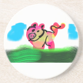 Schweinequelle getränkeuntersetzer