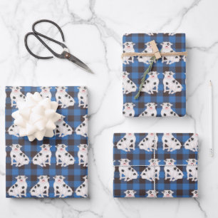 Schweineschleife Geschenkpapier Set