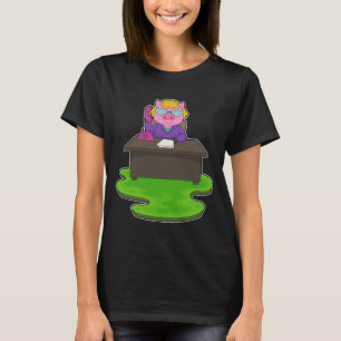 Schweinesekretär Schreibtisch Büro T-Shirt