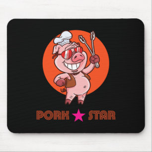 Schweinestern Grillen Byrbecue Grillribs Sommerzei Mousepad