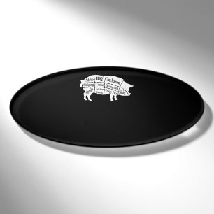 Schweineteile Essen BBQ Pinoy Adobo Geschenk für L Namenschild