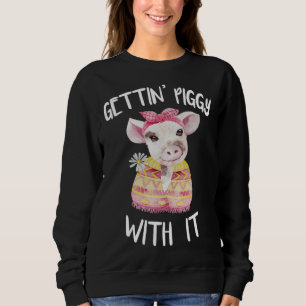 Schweinezucht auf Hochtouren Schweinezüchter   Bau Sweatshirt