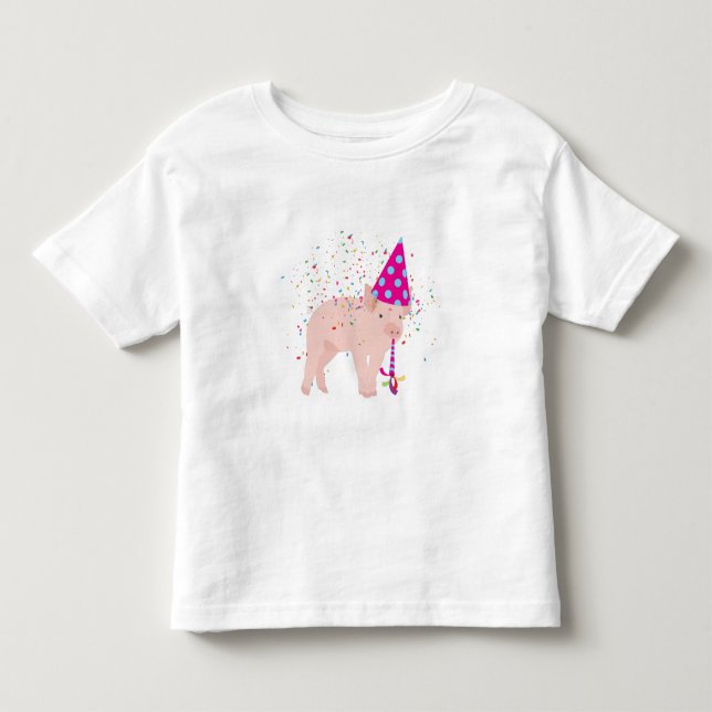 Schweinezucht - Tiere mit Party Kleinkind T-shirt (Vorderseite)